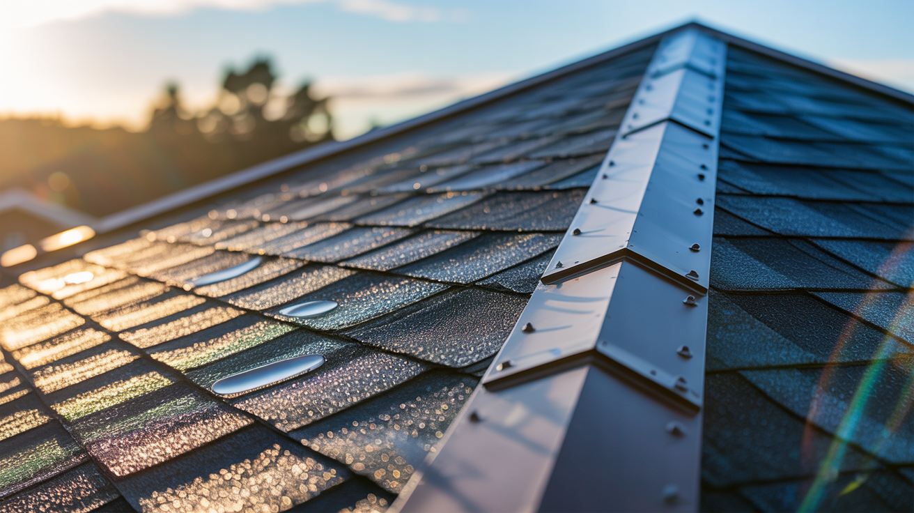 Attic ridge vent installation for improved ventilation - Preston Hollow Dallas TX