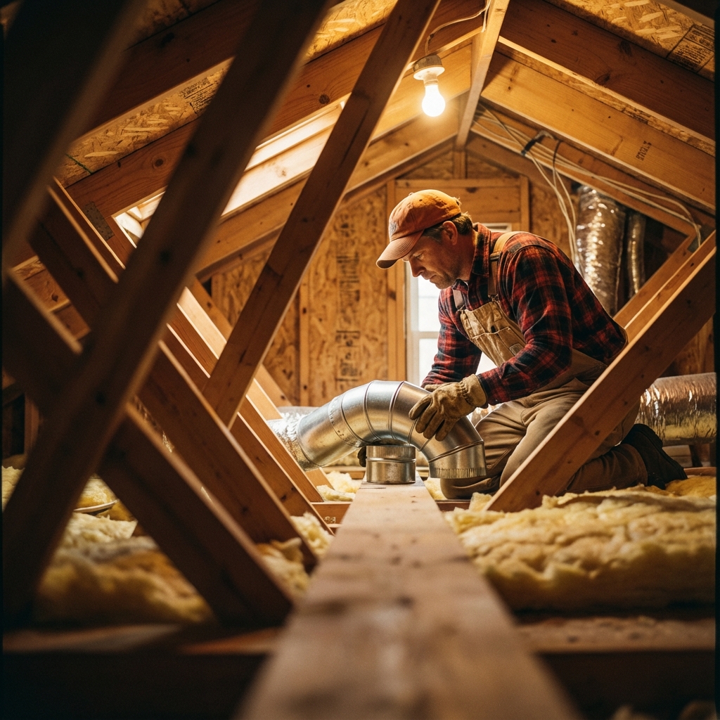 Attic ventilation installation in Farmers Branch, TX improving airflow, reducing heat buildup, and supporting energy-efficient roofing performance.